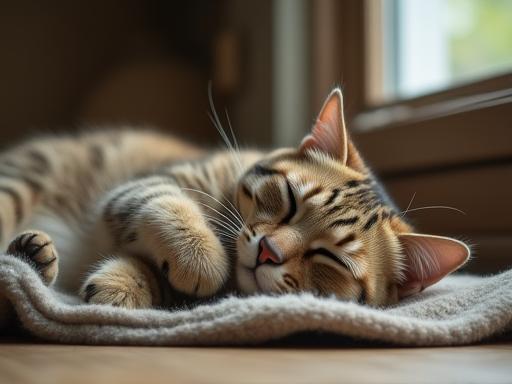 Cat relaxing in boarding
